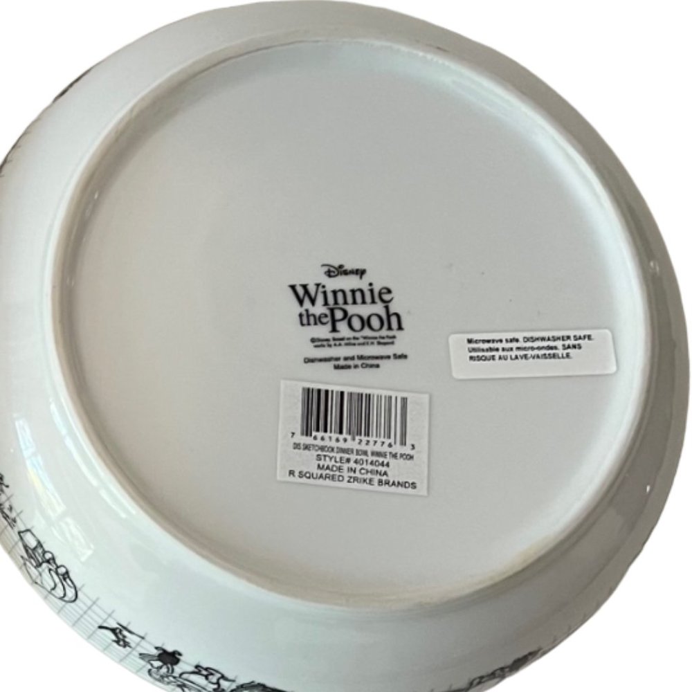 NEW! Disney Classic Winnie The Pooh Sketchbook Bowl, Dish - Picture 8 of 11